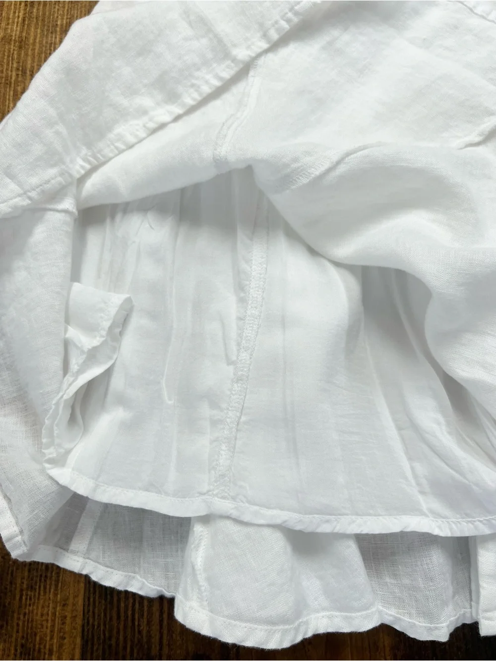 J. Crew Linen mini dress in White Size 6